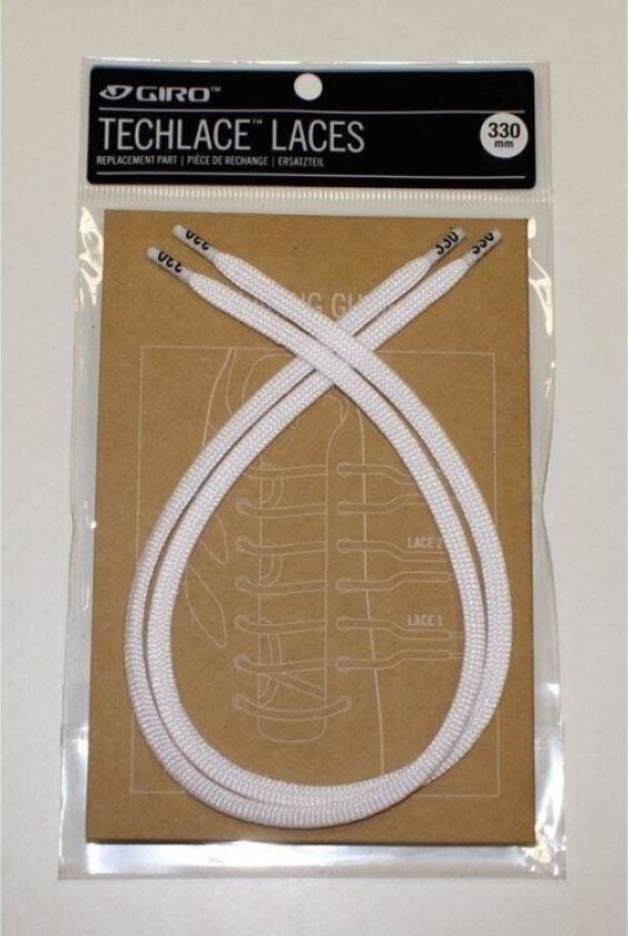 GIRO TECHLACE Hvite 330mm skolisser