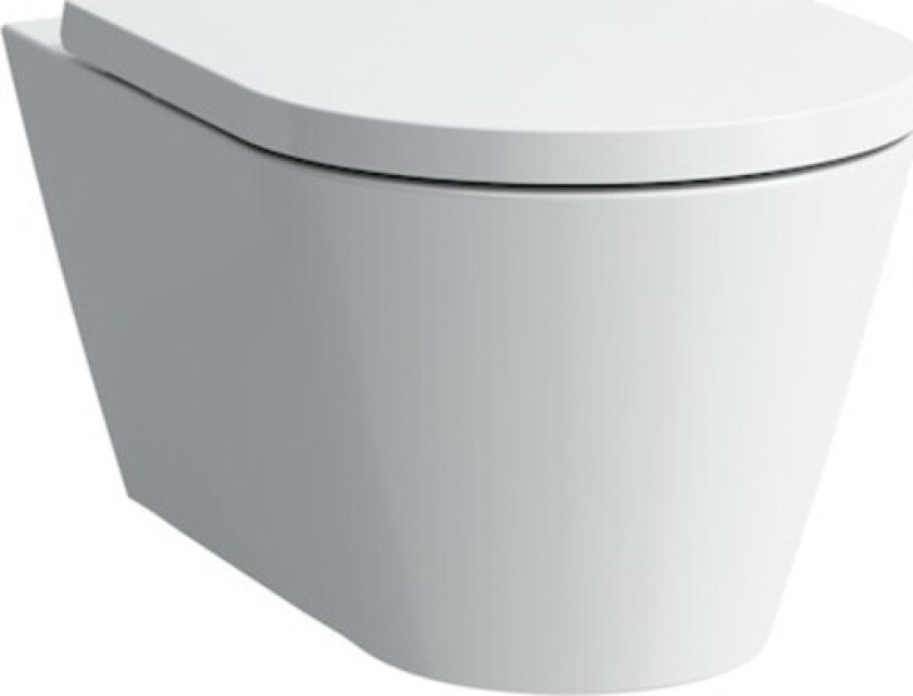 Kartell Laufen vegghengt toalett, uten skyllekant, hvit