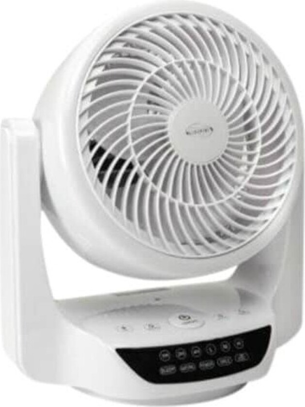 ARGOCLIMA LOOP - Innovativ och effektiv bordsfläkt med Fjärrkontroll, Vit