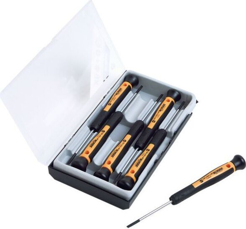 120524 Skrutrekkersett 6 deler, spor og PH