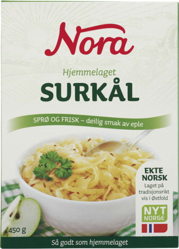 Nora Hjemmelaget Surkål 450g