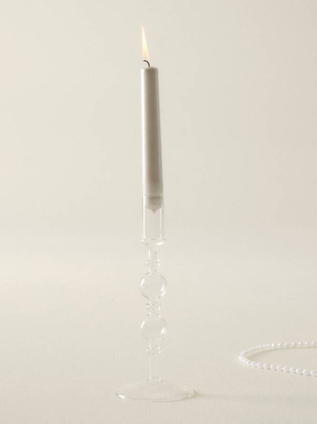 FLORENCE lysestake Klart glass