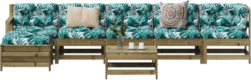 Hagesofagruppe 7 deler impregnert furu