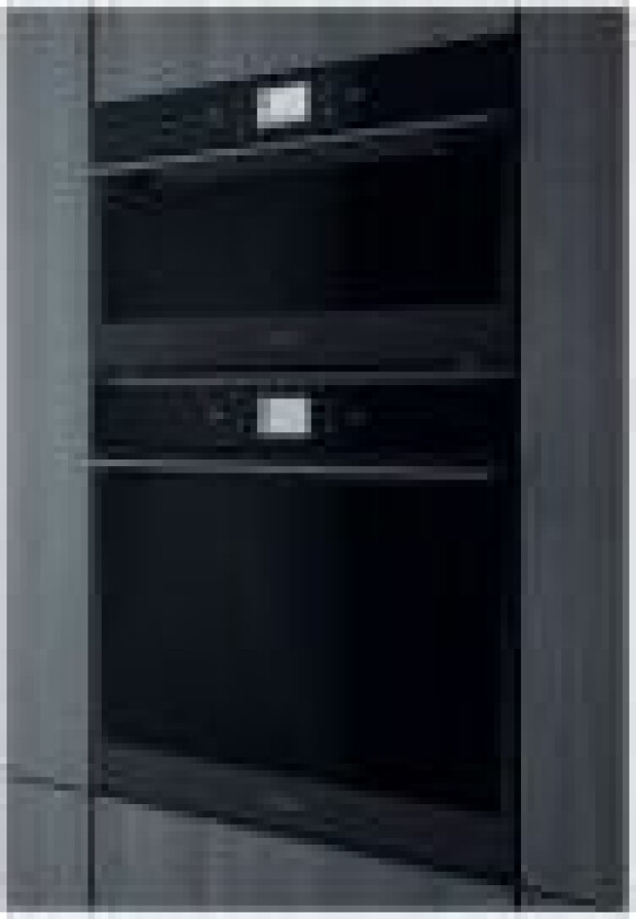 W Collection W9 OM2 4S1 P BSS - Ovn - innebygd - fordypning - bredde: 56 cm - dybde: 55 cm - høyde: 58.3 cm - med selvrens - Klasse A+ - svart stål