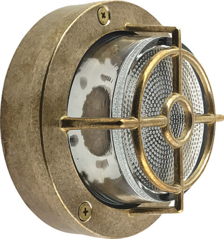 67T skottlampe med gitter støpt messing IP64