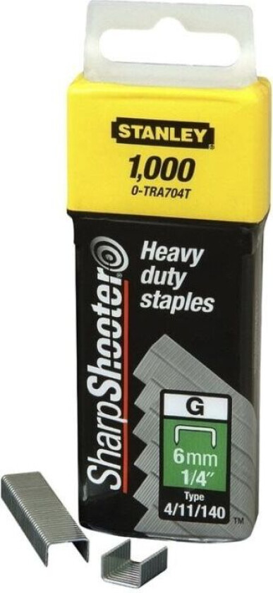 Stiftemaskin Stanley g (4/11/140) 6mm 1-tra704t