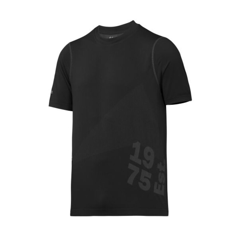 T-skjorte 2519 sort str M Snickers 37,5 tech flexiwork