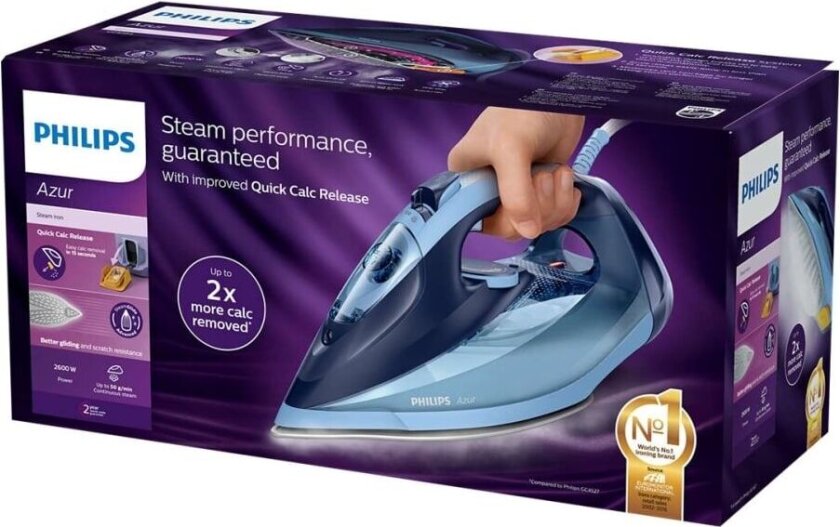 Azur Dampjern med 50 g/min kontinuerlig damp