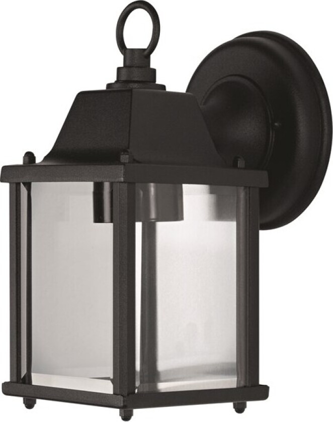 Endura Classic lantern square outdoor wall lamp E27 225 mm black