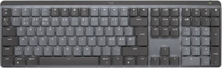 Master Series MX Mechanical - Tastatur - bakbelysning - trådløs - Bluetooth LE - QWERTY - US International - tastsvitsj: Tactile Quiet - grafitt