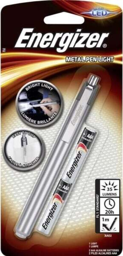 Metal Penlight LED (RGB) Penlight Batteridrevet 35 lm 20 h 50 g