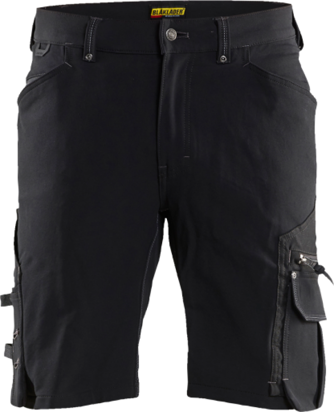 ARB.SHORTS STRETCH SVART C52 HÅNDVERKSHORTS MED CORDURA