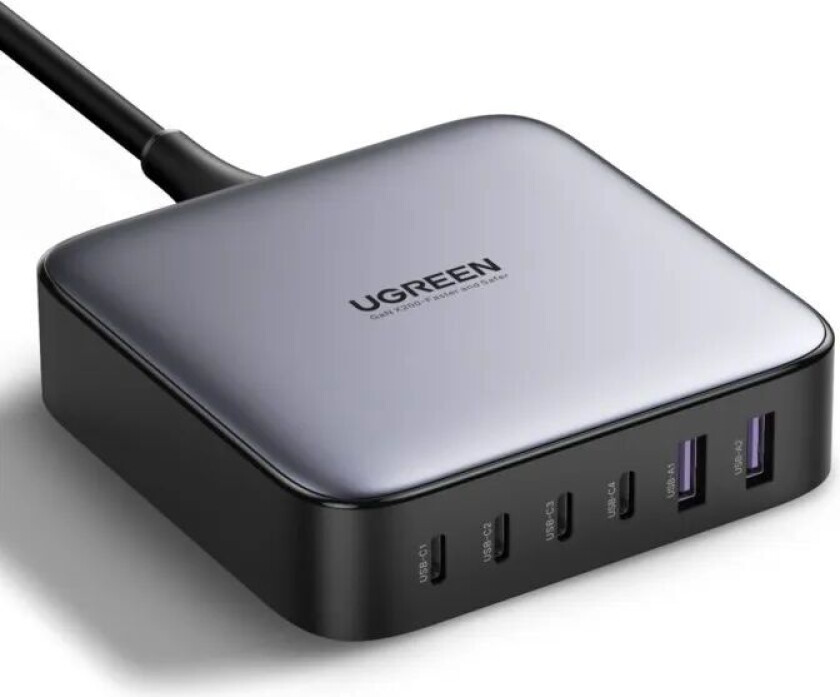 Bilde av Kraftig Multilader 6 porter 200 W