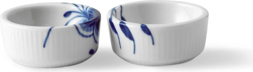 Blue Fluted Mega skål 2-stk. 3 cl