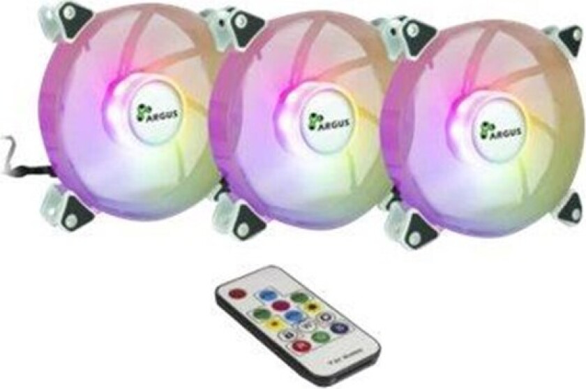 Argus RS-06 RGB - Kabinettvifte - 120mm - Hvit
