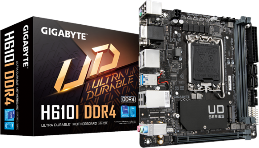 H610I DDR4 Hovedkort - Intel H610 - Intel LGA1700 socket - DDR4 RAM - Mini-ITX
