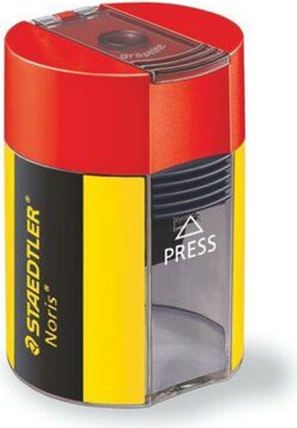 Bilde av Noris - Blyantspisser med beholder - svart, gul - metall