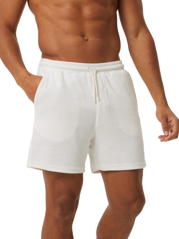 Borg Toweling Pool Shorts Herre Egret XL