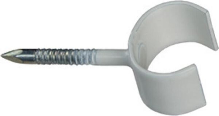 TKK 10-14 V SKR25 Spikerklammer 10–14 mm, hvit, 100-pakning Spikerlengde 25 mm (skruespiker)