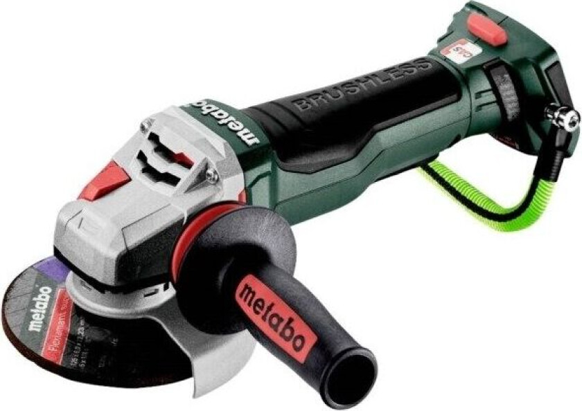 WPBA 18 LTX BL 15-125 Quick DS 601734840 Batteri-vinkelsliber 125 mm børsteløs, Kuffert, uden batteri, uden oplader 18 V