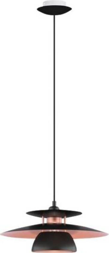 Eglo Brenda - Taklampe - 1 sokkel - E27 - svart, nøttefarget