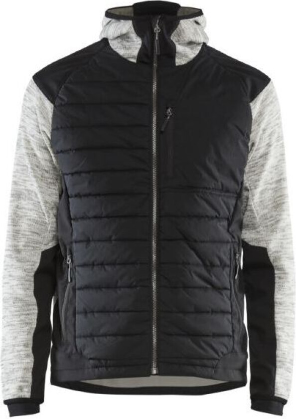 Blåkläder 593021179099XXL Hybridjakke gråmelert / svart Str. XXL