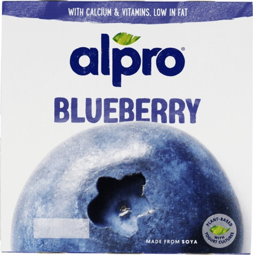 Alpro Soyayoghurt med Blåbær 4stk a 125t