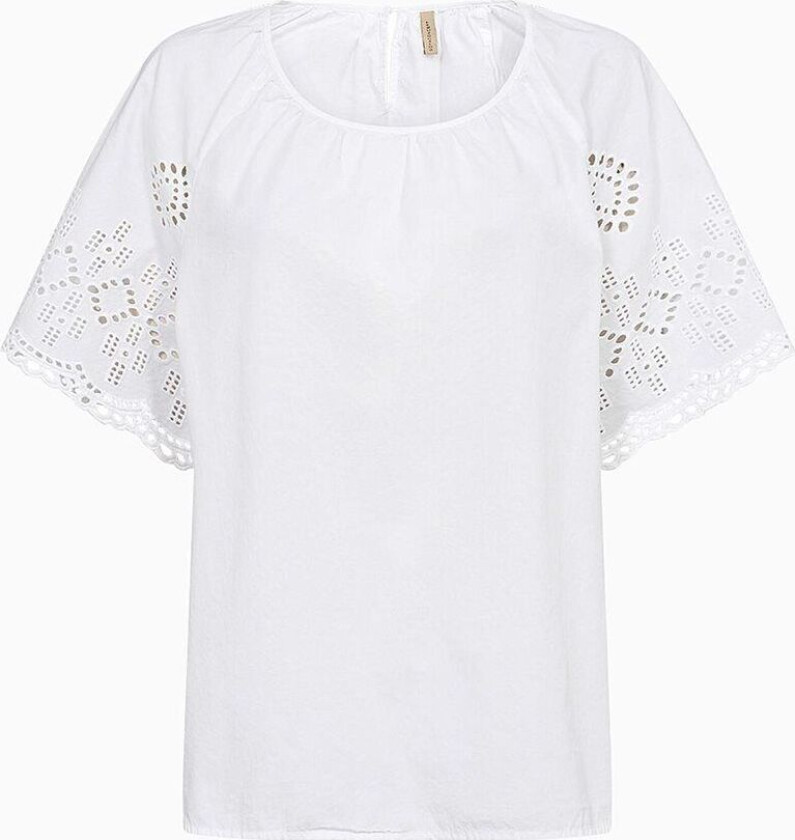 Bluse med hullbroderi SC-Milly Female