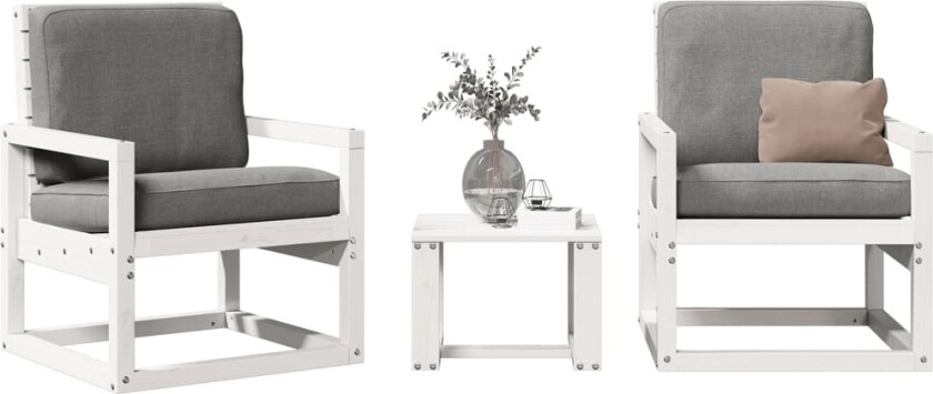 Hagesofagruppe hvit 3 deler heltre furu