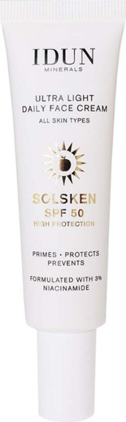 Ultra Light Daily Face Cream Solsken SPF50 30ml