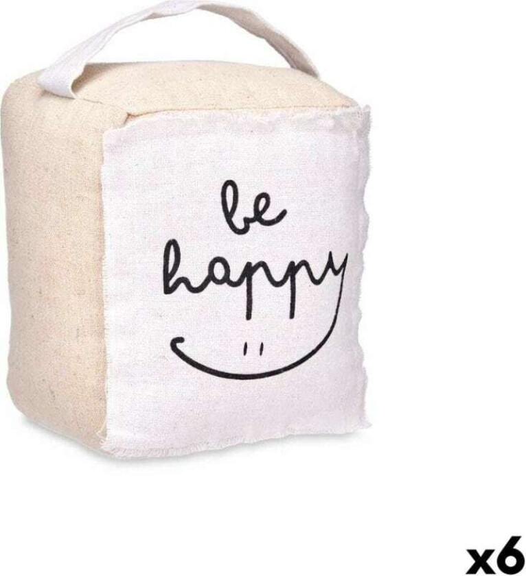 Dørstopper Be Happy Cube 16 x 19 x 14,5 cm (6 tall)
