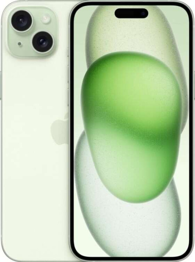 iPhone 15 Plus - 5G smartphone - dobbelt-SIM / Internminne 256 GB - OLED-display - 6.7 - 2796 x 1290 pixels - 2x bakkameraer 48 MP, 12 MP - front camera 12 MP - grønn
