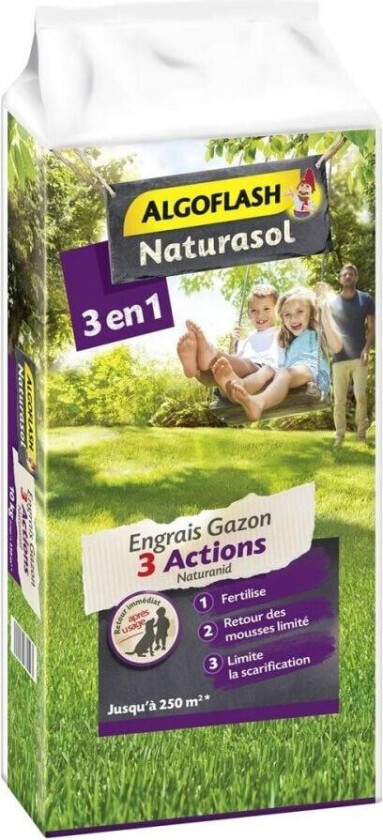 Gjødsel Algoflash AG3BIO250 Gress 3 i 1 10 kg