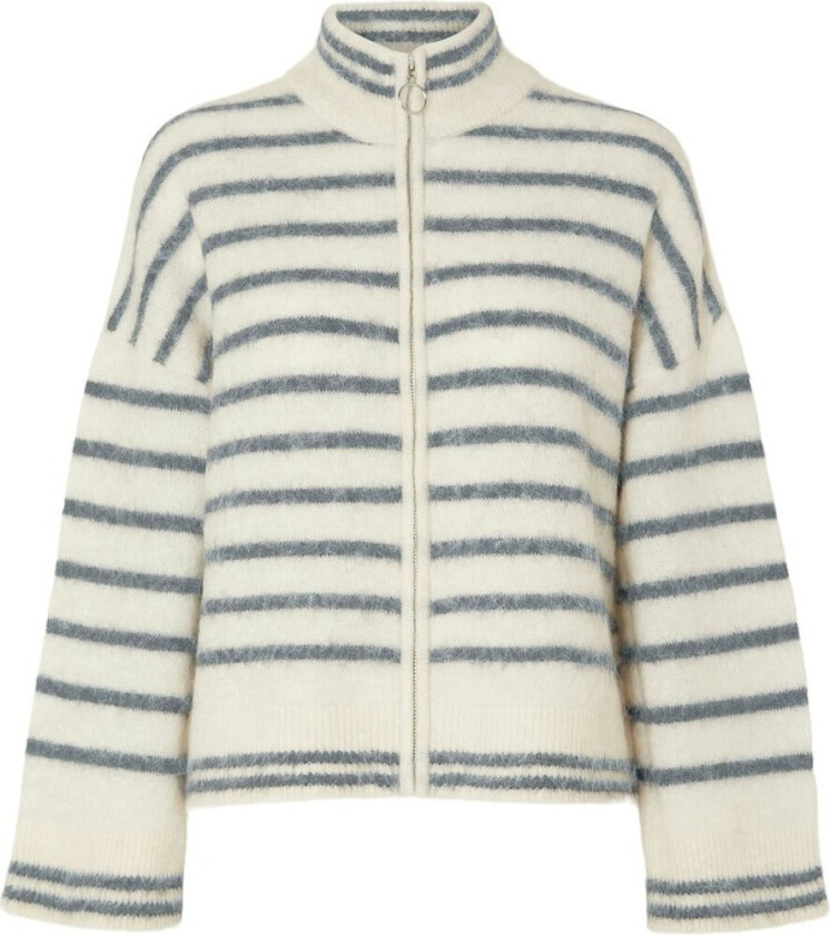 Ras Stripe Ls Knit Cardigan Ex - Birch Stripes / Lgm L