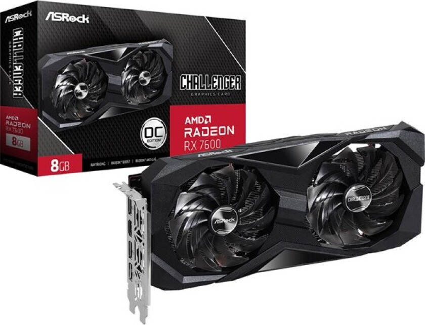 Radeon RX 7600 Challenger OC - 8GB GDDR6 RAM - Grafikkort