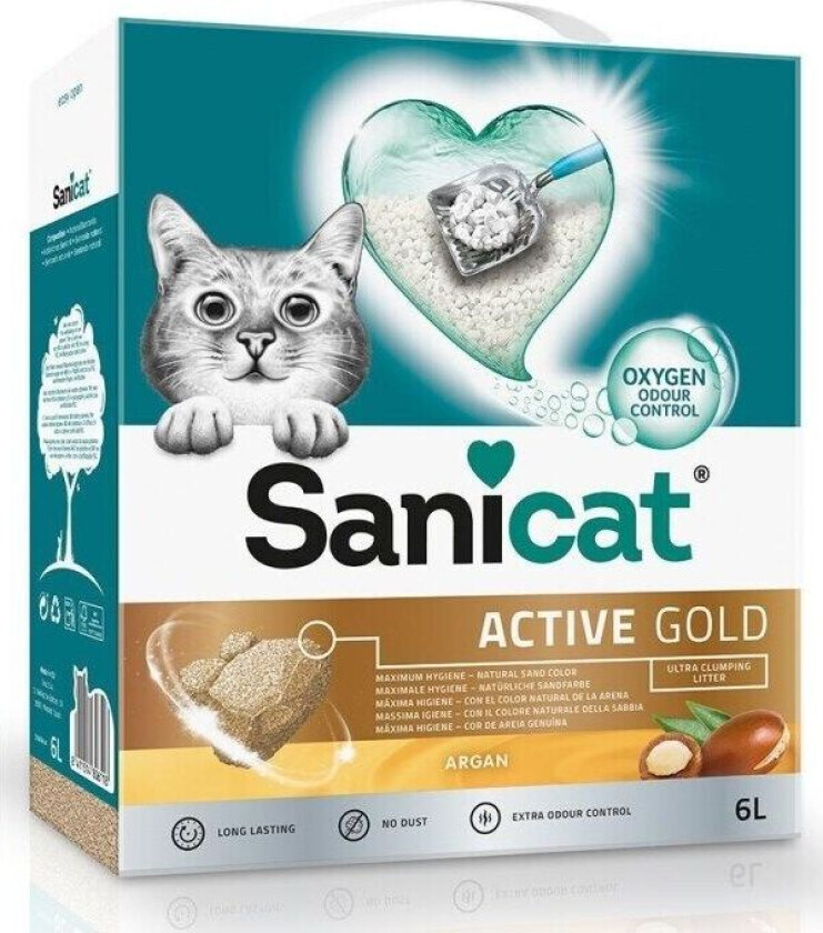 Active Gold kattesand - 2 x 6 l