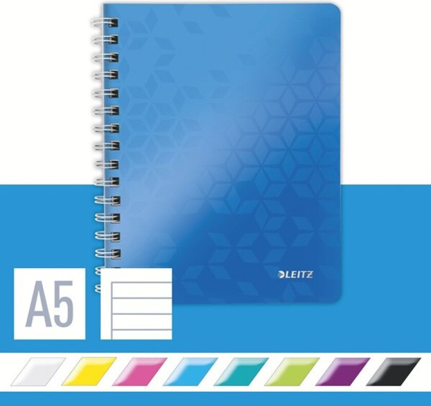 Notatbok WOW PP A5 Linjer 80 ark