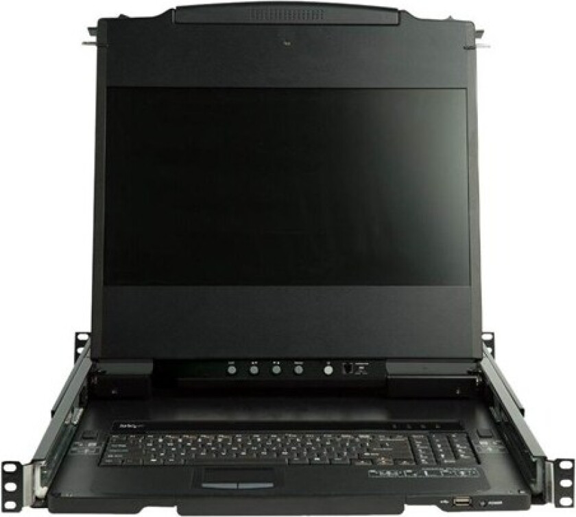 17" StarTech.com 17" Dual Rail Rackmount KVM Console with 1080p - DVI & VGA - KVM console - Full HD (1080p) - 17.3" - 8 ms - Skjerm