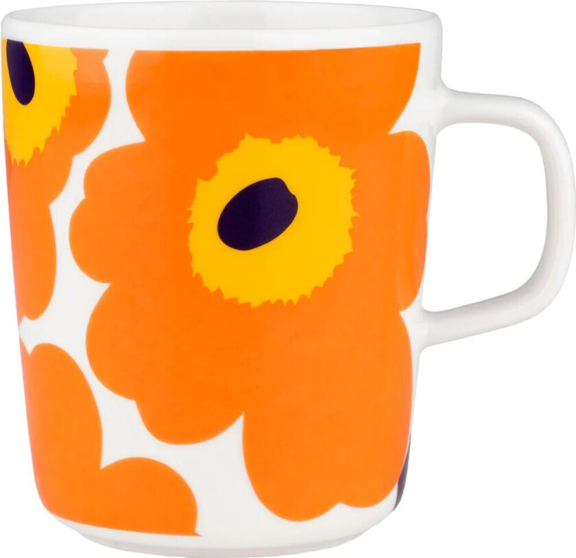 Unikko 60-årsjubileum kopp 25 cl White-orange-yellow