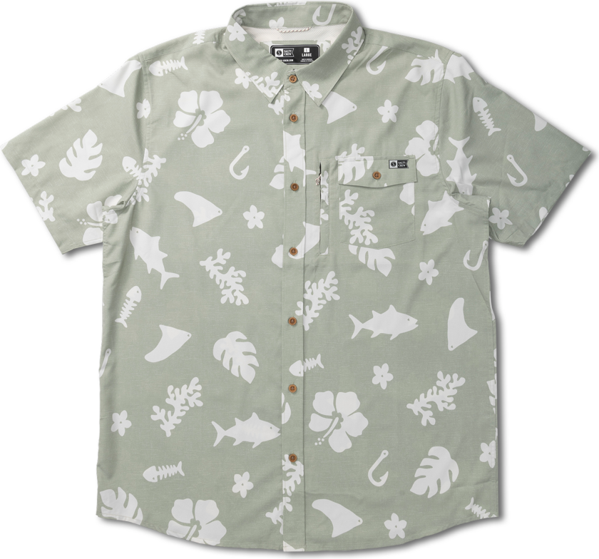 Men's Shoots SS Tech Woven Dusty Sage S, Dusty Sage