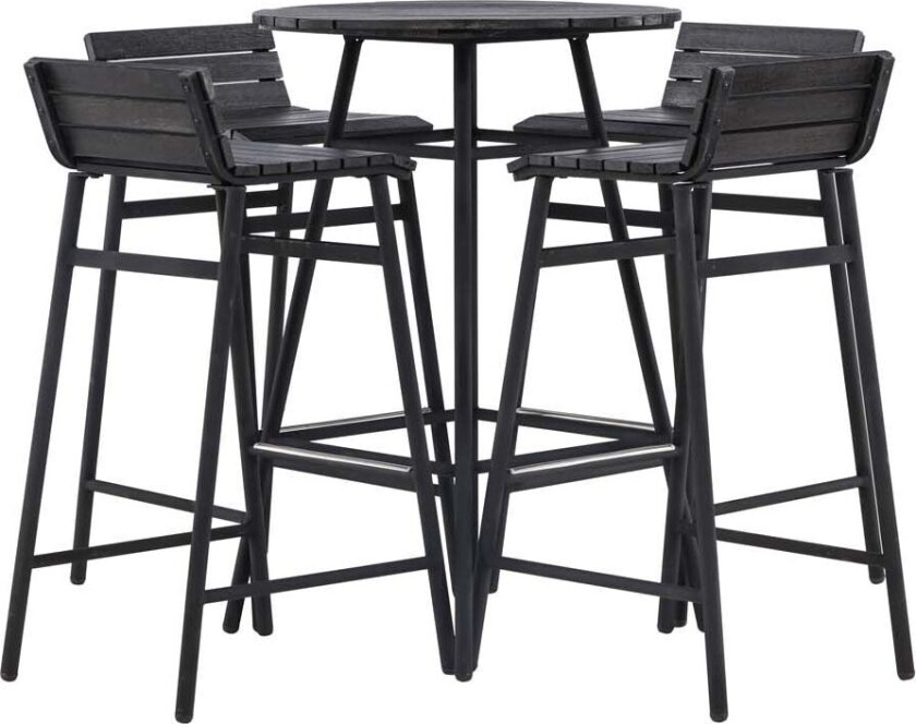 Bilde av Mexico salongsett 5 deler svart.