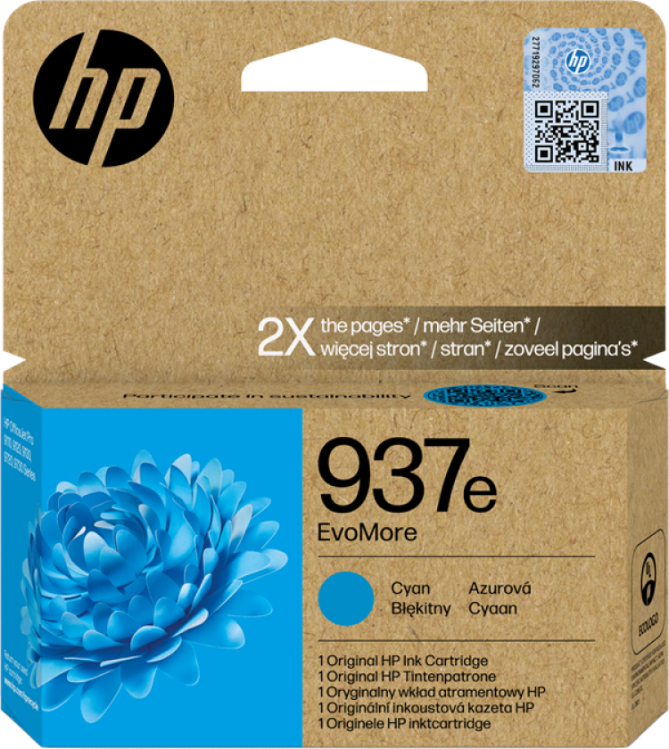 937e EvoMore - Cyan - original - blekkpatron - for Officejet Pro 9110b