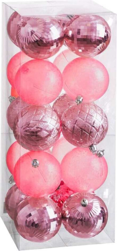 Juletrekuler Rød 8 x 8 x 8 cm (20 tall)