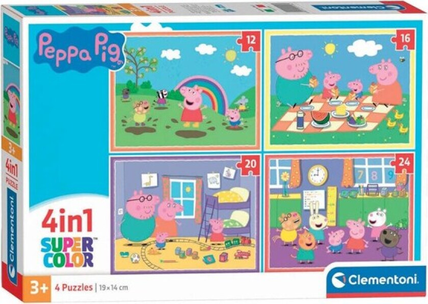 4in1 Puzzle Peppa Pig Gulv