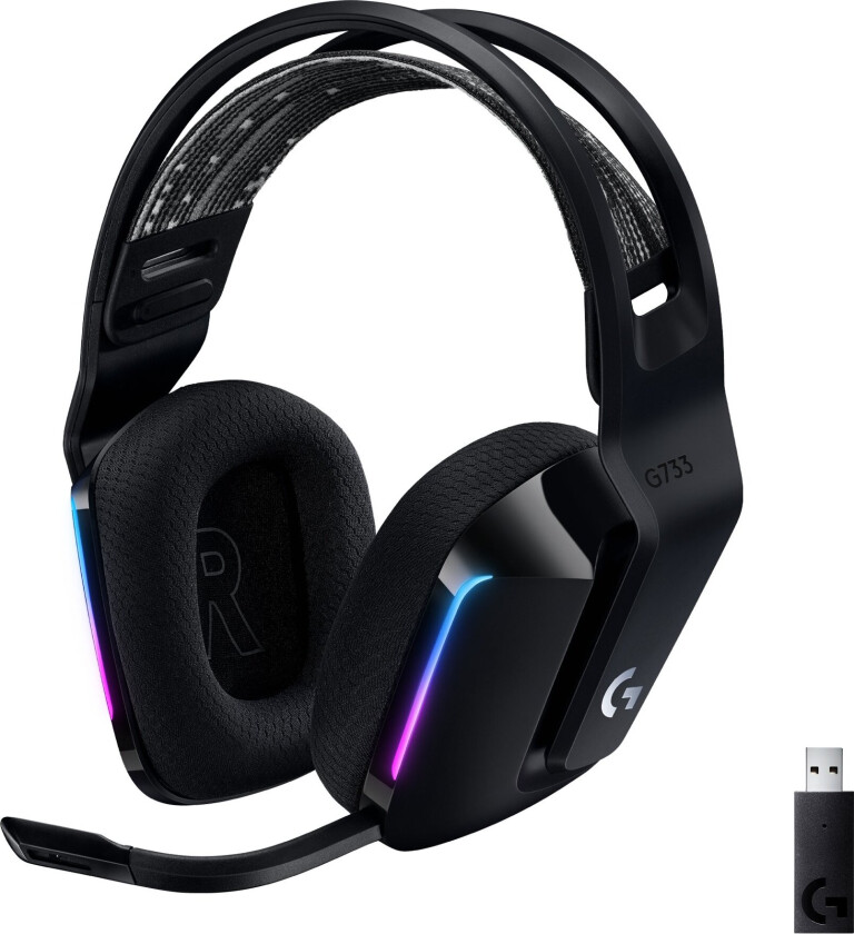 G733 Lightspeed Trådløst Headset - Svart