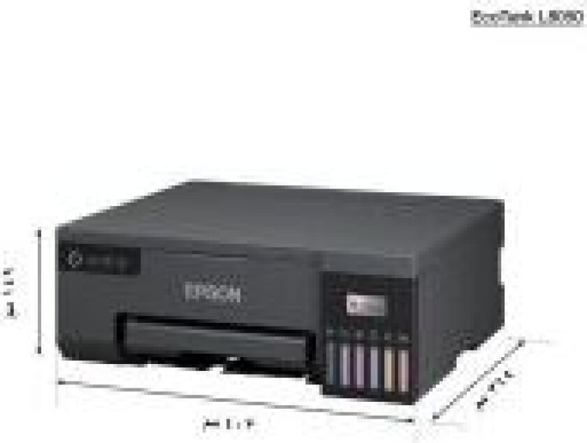 EcoTank L8050 - Skriver - farge - ink-jet - ITS - A4 - 5760 x 1440 dpi - opp til 8 spm (mono) / inntil 8 spm (farge) - Wi-Fi(n)