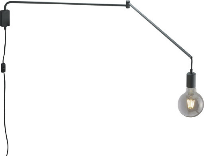 Line vegglampe, sort