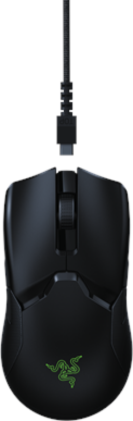 Viper Ultimate - Mus - optisk - 8 knapper - trådløs - 2.4 GHz - USB trådløs mottaker - svart