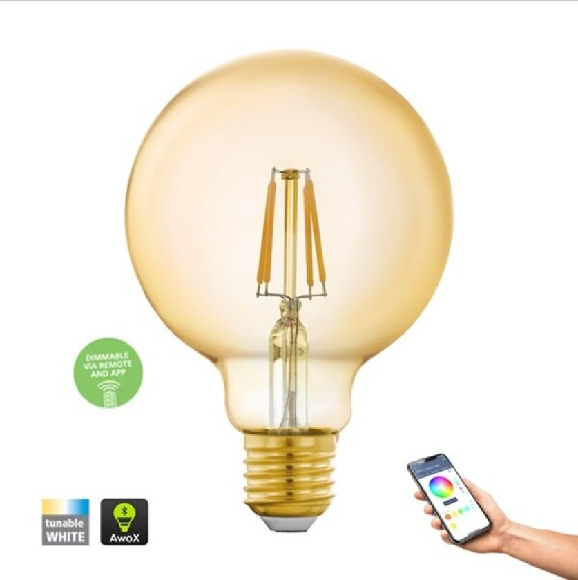 Connect-Z LED-Z globuspære Spiral Lyskilde SMARTLIGHT E27 Amber