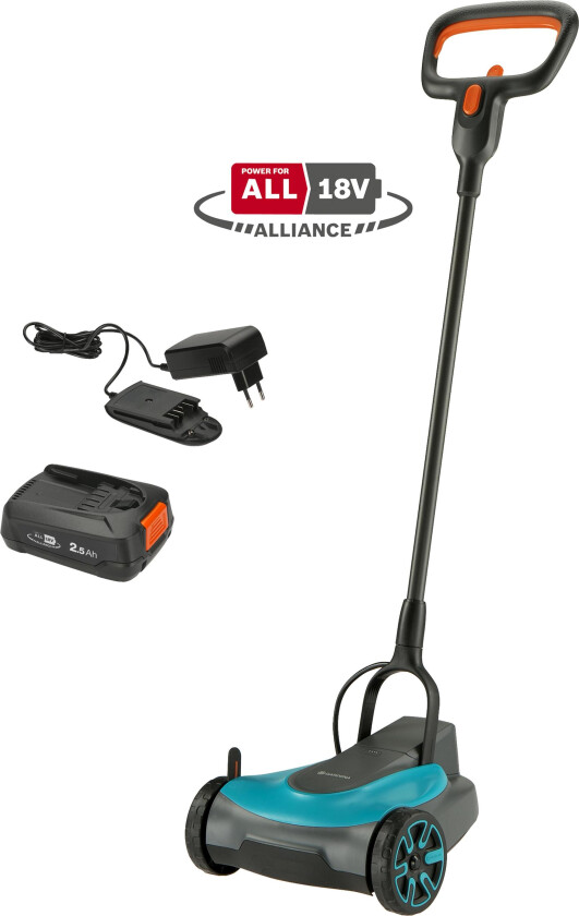 Bilde av Gardena HandyMower 22/18V P4A komplett (2,5Ah batteri + standardladdare)